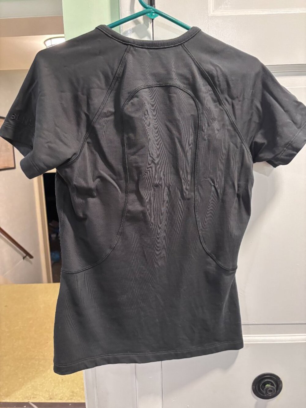 Lululemon Cotton Terry Short-Sleeve Shirt Black *SLNSH Collection Size Large EUC - Picture 7 of 7